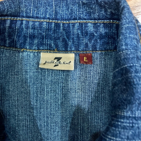 Seven7 jeans women’s Denim jacket size large - Picture 3 of 9